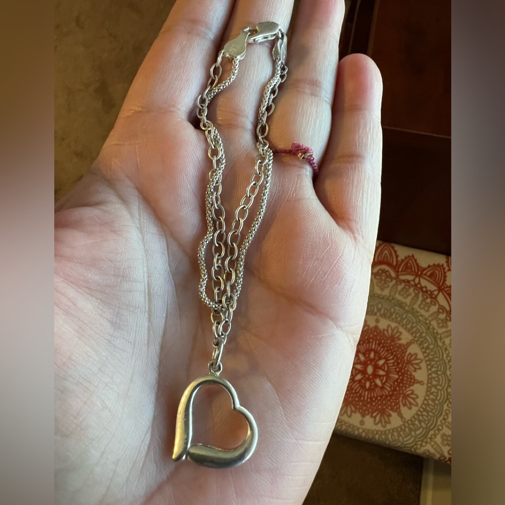 Sterling Silver Heart Bracelet
